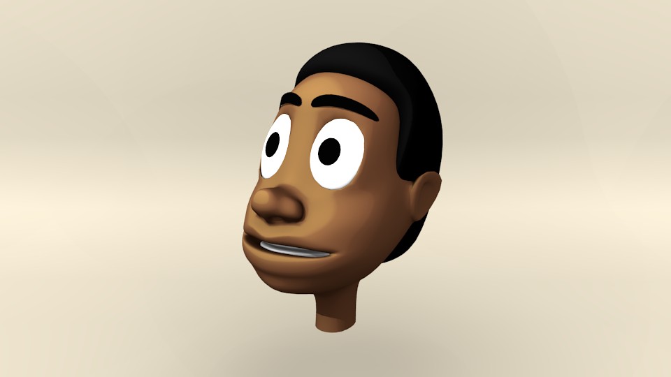 African Cartoon Head preview image 1